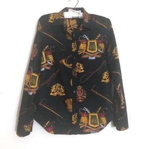 LAUREN Ralph Lauren Iconic Print Shirt Women’s Size Medium
